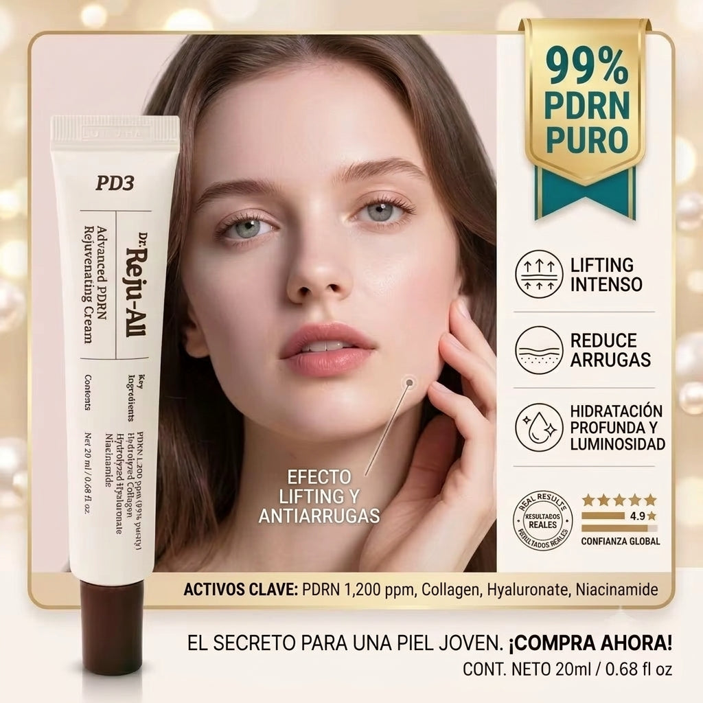 Dr Reju All Advanced PDRN Rejuvenating Cream — Crema Facial Rejuvenecedora con PDRN, Colágeno y Niacinamida
