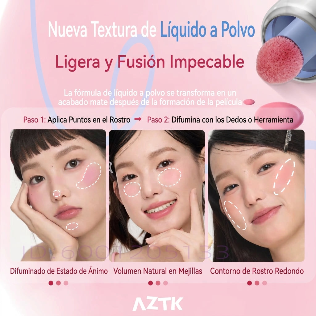 AZTK Liquid Blush — Colorete Líquido Efecto Piel Natural