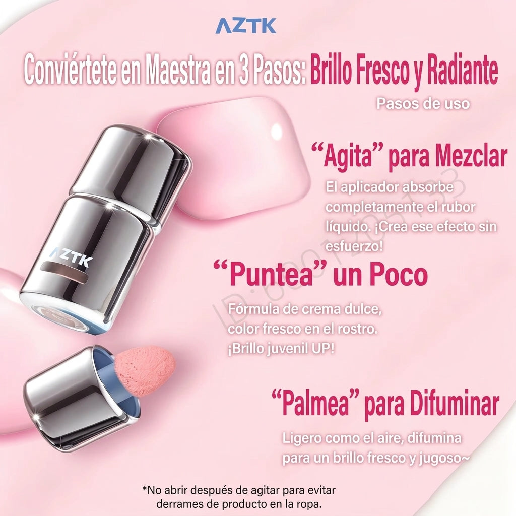 AZTK Liquid Blush — Colorete Líquido Efecto Piel Natural