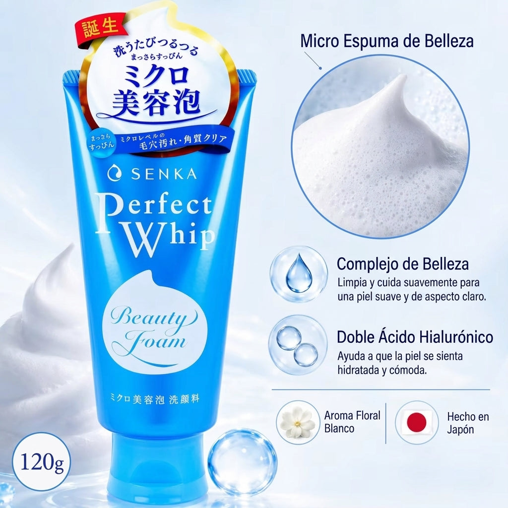 SENKA Perfect Whip — Gel Limpiador Facial Hidratante