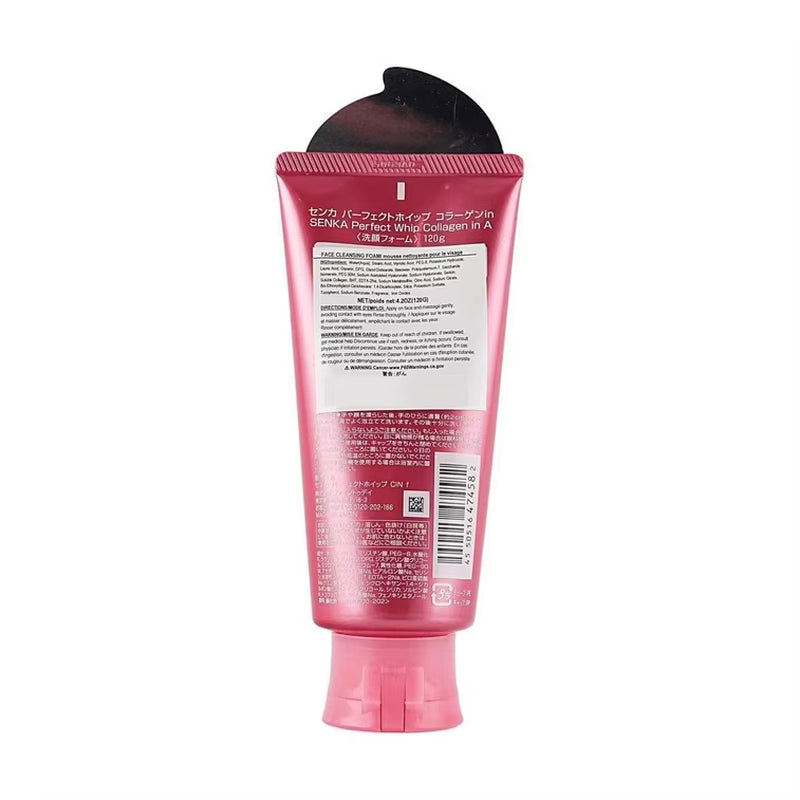 SENKA Perfect Whip Collagen Beauty Foam — Espuma Facial Hidratante